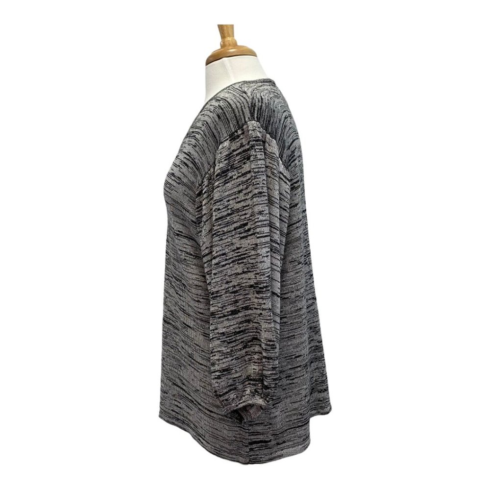 ROAM New York Silver Metallic Sweater Size 1X - Picture 4 of 8